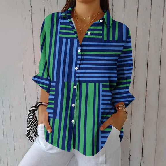 Peione Long Sleeve Shirts for Women Casual V Neck Fall Tops Dressy Summer Work Blouses Clothes