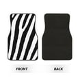 thumbnail image 2 of Fuzoiu Zebra Print Carpet Floor Mats for Car,Car Foot Mat Set,Universal Fit 4 Piece Mat Pad Set,Fits Most Cars Trucks Vans Sedans SUV Auto Carpet Mat Se, 2 of 7