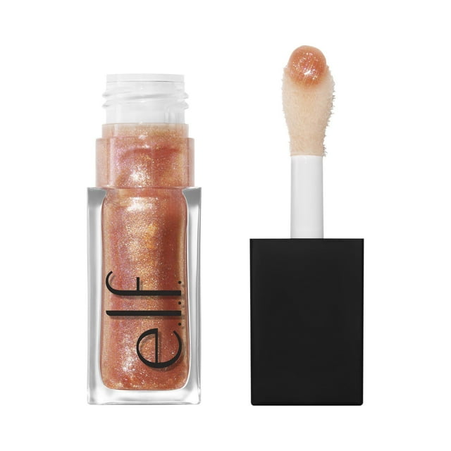 e.l.f. Cosmetics Glow Reviver Plumping Lip Oil, Apricot Feelings, 7.6 mL