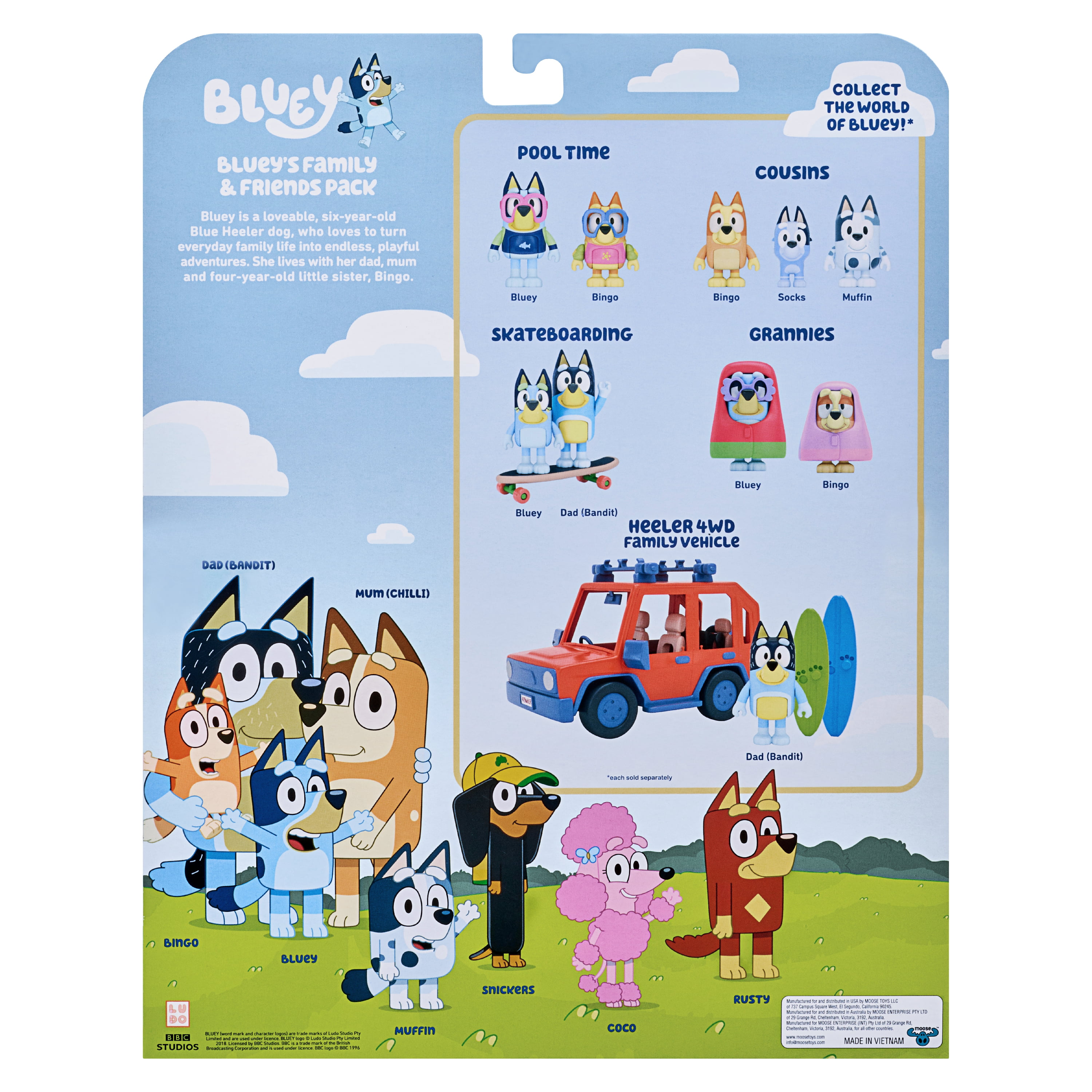 Bluey Family /& Friends Pack