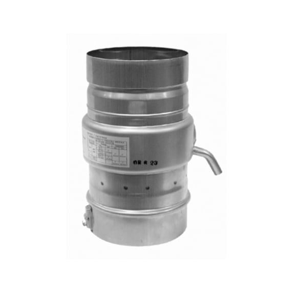 Noritz Tankless Water Heater Vent Drain Tee, Single Wall, 4 In. Diameter, Stainless Steel