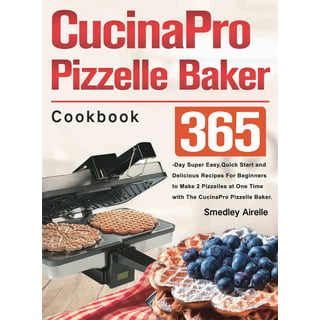 Piccolo Pizzelle Baker by Cucina Pro - 100% Non Stick, Makes 4 Mini
