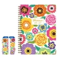 thumbnail image 7 of Tuvgenk Spiral Notebook A5 Multicolor Floral Notebook Durable Flower Planner Work and Exercise Schedule Book Travel Diary, 7 of 7