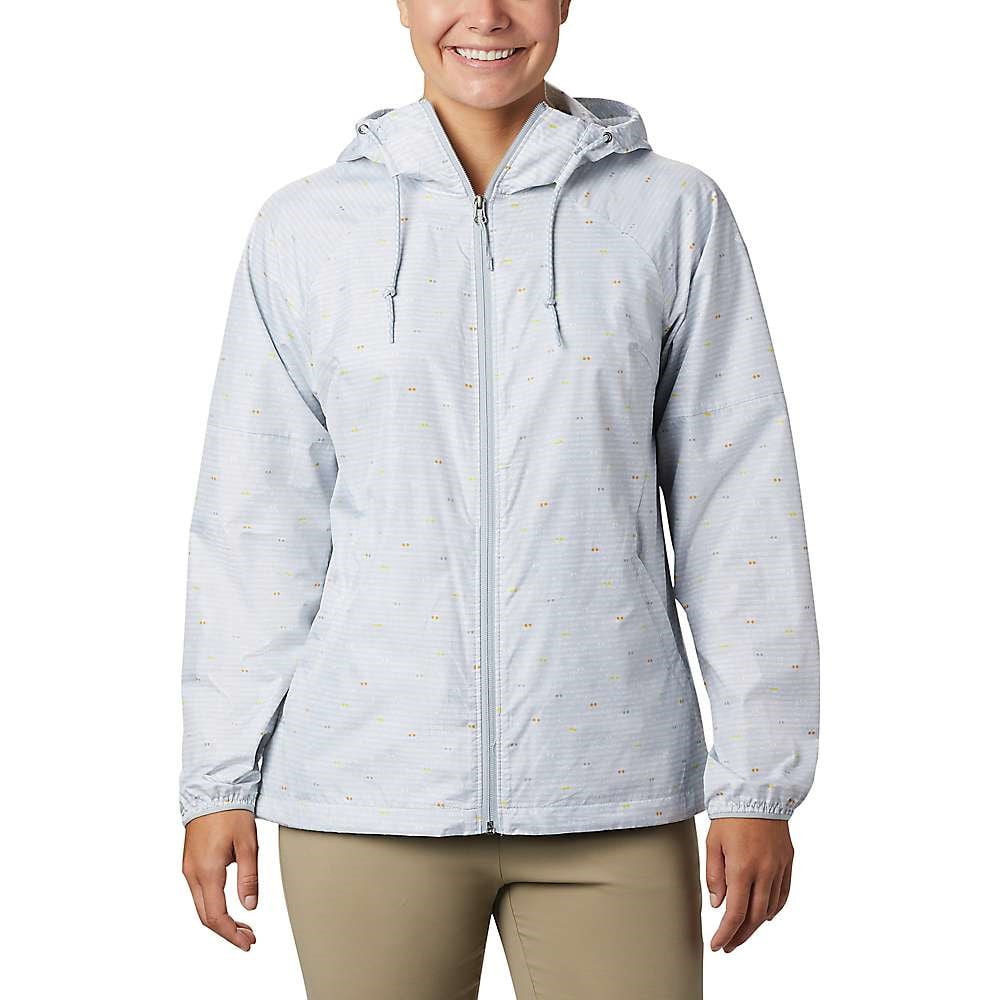 Columbia Women's Side Hill Printed Windbreaker, Cirrus Grey Between The Lines Print, Small
