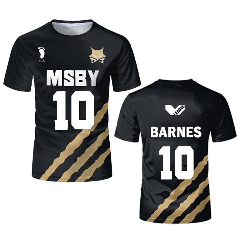 Haikyuu MSBY Black Jackal jersey Japanese anime cosplay tops