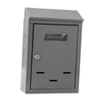 thumbnail image 4 of Buzón de correo con cerradura para montaje en pared, decoración del hogar, buzón decorativo y moderno para puerta de entrada, exterior residencial. Gris, 4 of 8