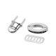 thumbnail image 4 of 3 Juegos de Cierres de Bolsa Ovalados de 33mm x 19mm para Hacer Bolsas DIY, Plata, 4 of 4
