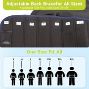 LSO Back Brace with Maximum Decompression Plate&Adjustable Arch Back Support,Dual Pulley System Lumbar Support Belt for Herniated Disc Pain Relief,Spine Stenosis,Sciatica,Scoliosis