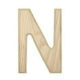 thumbnail image 2 of Unfinished Unpainted Wooden Letter N (6 Inches), 2 of 2