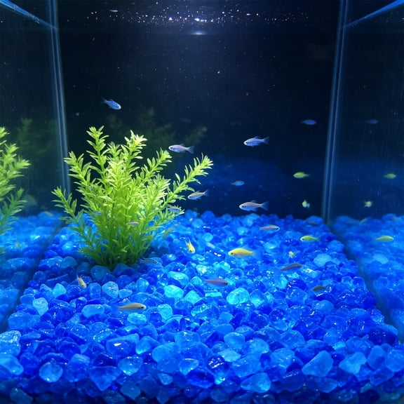 100 Pack Glow In The Dark Aquarium Stones, Luminous Pebbles Fish Tank Gravel Decoration Colorful Underwater Rock Decor For Vase Garden Aquascaping Night Landscape Accessories