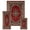 Red, variant on Home Dynamix Traditional Area Rugs Black/Red Persian Bordered Stain and Fade Resistant (3 Count)