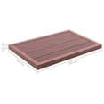 thumbnail image 2 of vidaXL WPC Floor Element WPC Board for Solar Shower Pool Ladder Anti Slip Pad, 2 of 12