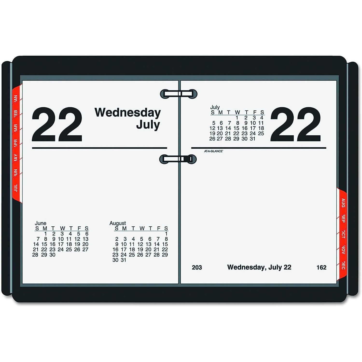 ZQRPCA E91950 Compact Desk Calendar Refill, 3 x 3 3/4, White, 2016