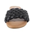 thumbnail image 4 of Sandalia FITORY para mujer, plana y sin cordones, con correa trenzada, color negro 7, 4 of 9