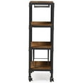thumbnail image 4 of Bowery Hill Mobile Wine Rack in Antique Black and Brown, 4 of 4