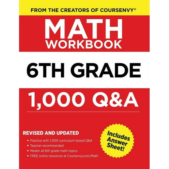 6th Grade Math Workbook (Paperback)