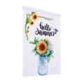 thumbnail image 2 of SAYOO Hello Summer Garden Flag, Letter Sunflower Flamingo Fruit Pattern Casa de Campo de Doble Cara Seasonal Yard Outdoor Decoration Banner 45 * 30 cm SAYOO casual, 2 of 8