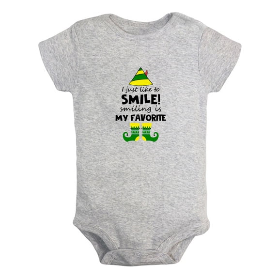 Baby I Just Like to Smile Smiling is My Favorite Funny Romper Newborn Bodysuit Infant Jumpsuits Cotton Graphic Outfits