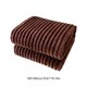 thumbnail image 3 of Manta de Franela Suave de Forro Polar, Ligera, Cálida, Suave, a Rayas, de Microfibra Acanalada, Acogedora, para Sofá Cama, Decoración para Todas Las Estaciones, 180 Cm, Marrón., 3 of 6