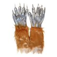 thumbnail image 1 of Guantes De Miedo Para Fiesta De Halloween, Guantes De Pata De Cosplay De Hombre Lobo Cadáver, Accesorios Para Disfraces Yuarrent AP006516-03, 1 of 2
