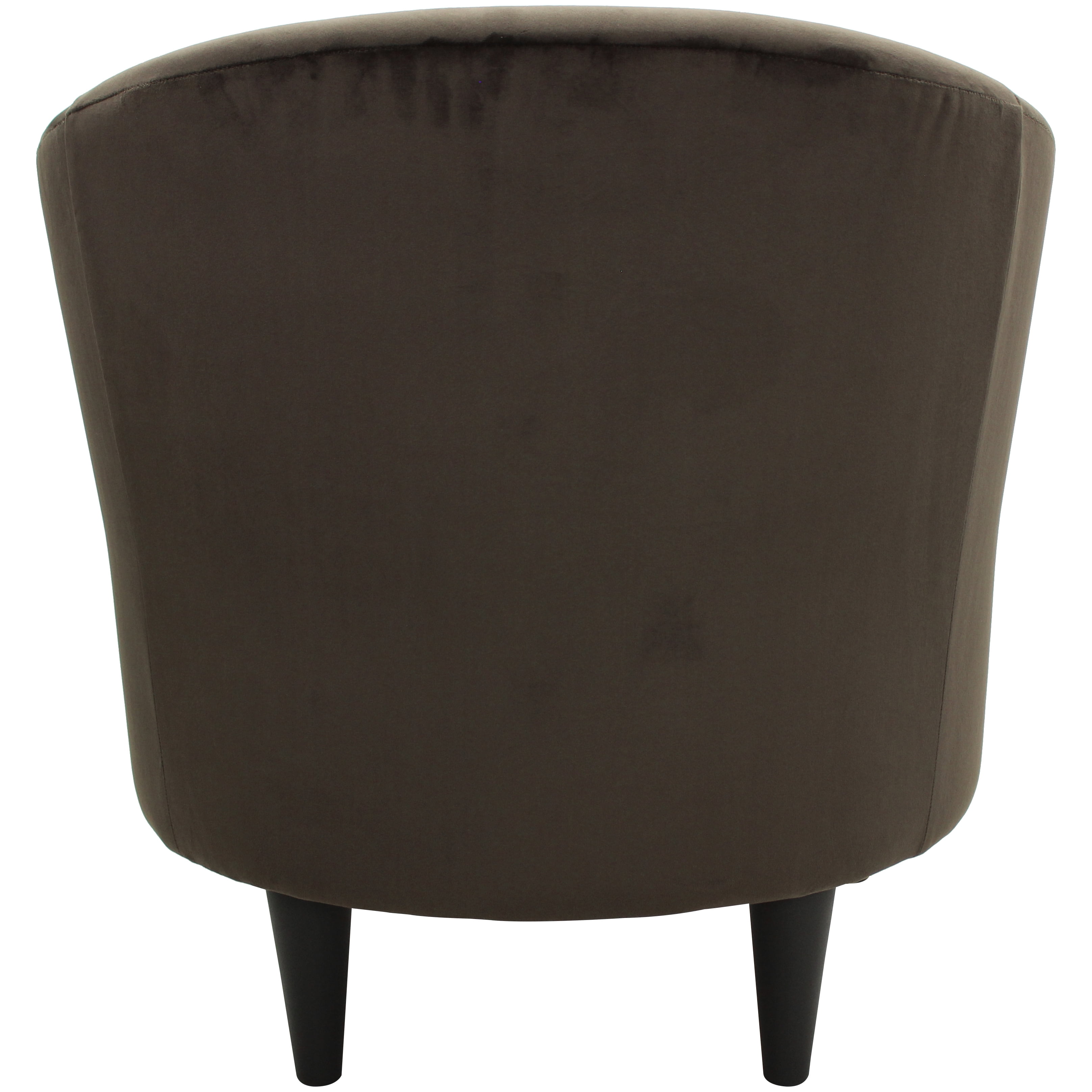 Mainstays Microfiber Tub Accent Chair, Chocolate Brown