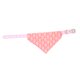 thumbnail image 2 of Pañuelo triangular para mascotas con diseño de estampado, bufanda ajustable con cuello triangular para perro con correa de cuero de PU para perro gato rosa S, 2 of 5
