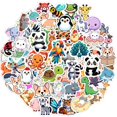 thumbnail image 1 of Stickers RINOLY 100 piezas impermeables de animales de vinilo para niños, 1 of 6