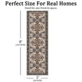thumbnail image 2 of TECHVIDA 2'x8' Hallway Runner Rug Boho,Non Slip Machine Washable Rugs for Hallway Kitchen,Brownish Black, 2 of 10