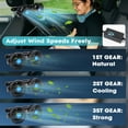 thumbnail image 2 of Car Fan, 12 Volt Fan for Backseat, Headrest 360°Rotatable Dual Head with Cigarette Lighter Plug for Vehicles, SUV, RV, 2 of 8