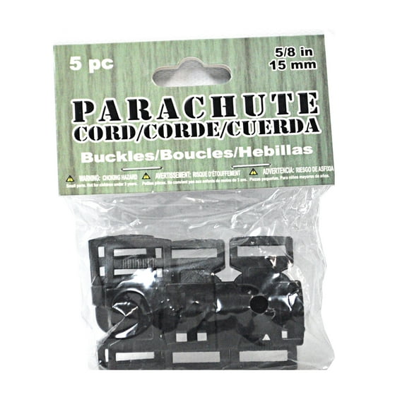 Parachute Cord Black Side Release Buckles