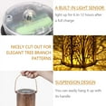 thumbnail image 6 of Deago Solar Lantern Hanging, Outdoor Hanging Solar Garden Lantern Lights Decorative Christmas Lanterns Retro Metal Waterproof for Patio Yard Pathway, 6 of 9