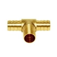 thumbnail image 4 of Joywayus 5/8"" Manguera Barb Tee T 3 vías Unión Intersección/Latón Dividido Agua/Combustible/Aire, 4 of 5