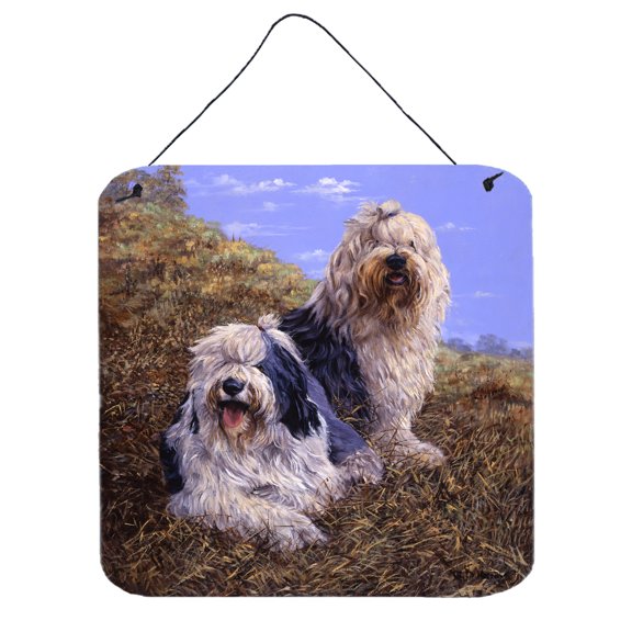 Old English Sheepdogs by Michael Herring Wall or Door Hanging Prints