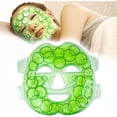 thumbnail image 1 of Mascarilla facial de gel frío de 75 * 21 cm con envoltura: compresa fría caliente reutilizable para el dolor de cabeza, reduce la hinchazón, la migraña, la hinchazón, el dolor sinusal y las ojeras JM, 1 of 5