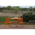 thumbnail image 3 of Strata Furniture Lyra Patio Table with Four Karissa Chairs in Orange, 3 of 3