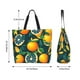 thumbnail image 5 of Easygdp Fresh Orange Bolsas Tote para Mujer, Bolsos de Hombro para Viaje, Bolsos de Mano de Gran Capacidad para Compras y Trabajo, 5 of 8