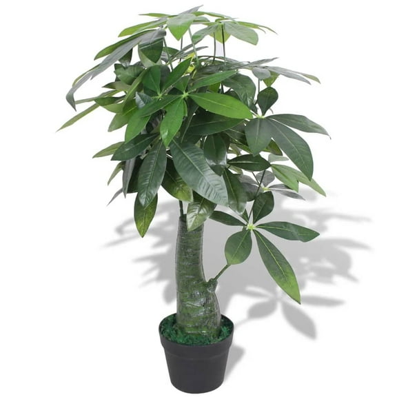 vidaXL Artificial Tree with Pot Artificial Plant Fake Fortune Tree 33.5" Green