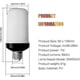 thumbnail image 3 of 4-Pack E27 LED Flame Bulbs 4W with 4 Modes for Home/Garden, 3 of 5