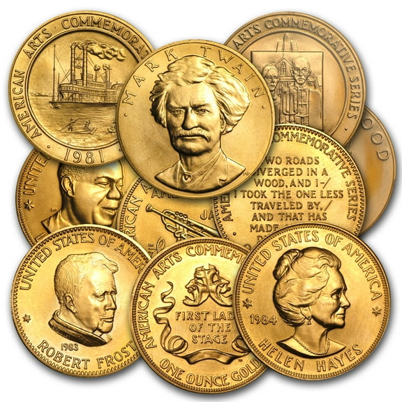 1 oz Gold Commemorative Arts Medal (Random)