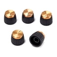 thumbnail image 2 of OUNONA 5pcs Guitar AMP Amplifier Knobs Gold Push On Knobs fits, 2 of 8