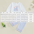 thumbnail image 3 of NIEWTR Toddler pajamas Baby Girl Fall Clothes Long Sleeve 6 9 12 18 24 Months 3T 4T Toddler Girl Waffle Sweatshirt Pullover Tops Pants Infant Fall Winter Outfits(A-White,3-4 Years), 3 of 4