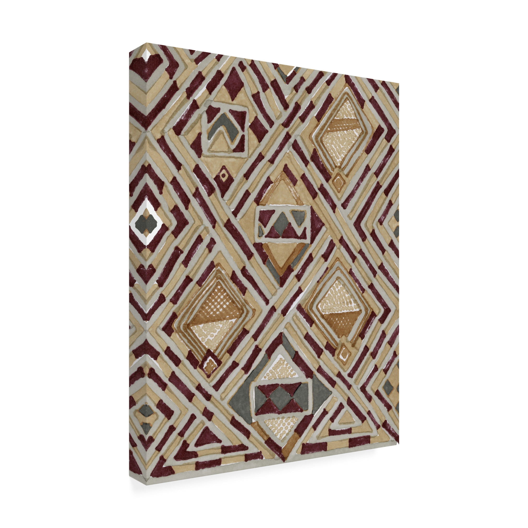 Canvas Wall Art - Stellar Design Studio 'African Tribal II' Wall Art for Living Room, Bedroom, or Office Décor by Trademark Fine Art - 18 x 24 Inches