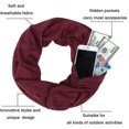 thumbnail image 2 of Pocket Scarf - Infinity Scarf with Hidden Pocket For Women Winter Warm Infinity Scarves Wrap, 2 of 8