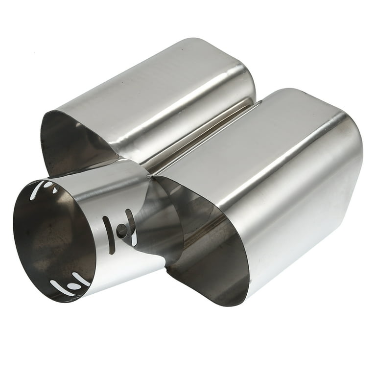 62mm Car Exhaust Tail Pipe Muffler Stainless Steel Double