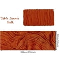 thumbnail image 2 of Qianfeng 6 Pack Rust Cheesecloth Table Runner 35×118 Inch Boho Wedding Decor Rustic Orange Gauze, 2 of 9