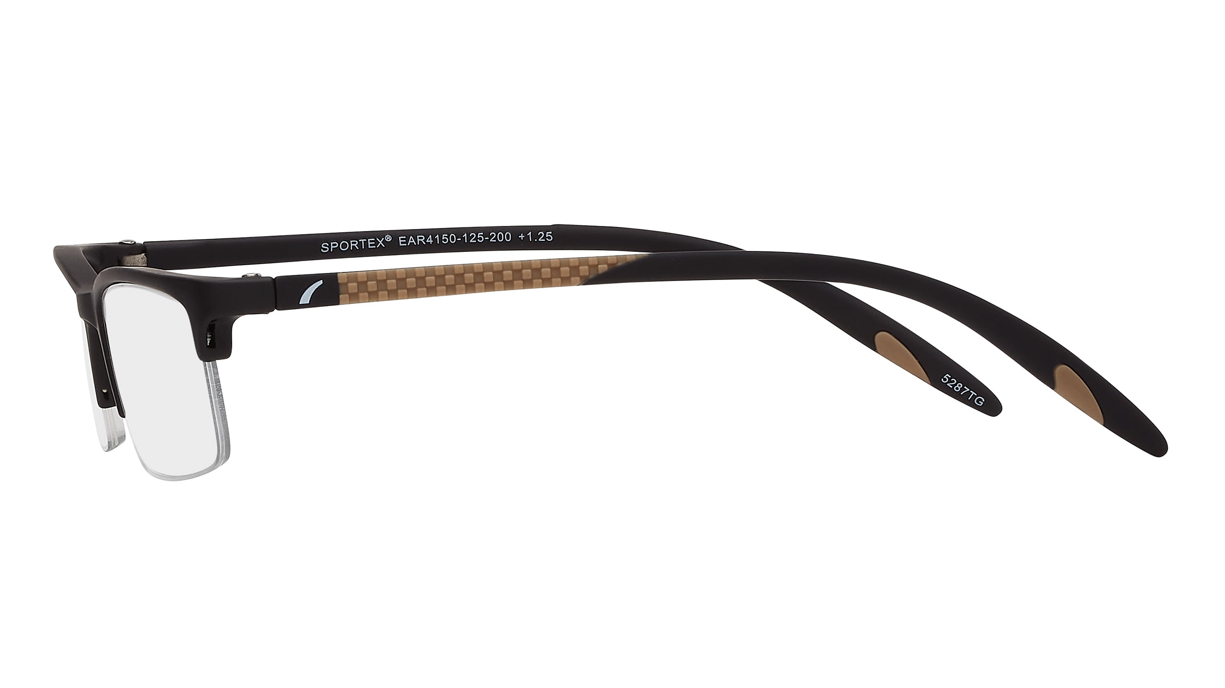 SAV Sportex Reading Glasses, Semi-rimless frame, AR4150, +1.50, Brown