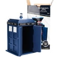 thumbnail image 5 of CEDAR ALPHA Tardis de madera Tardis para galletas, cobertizo de escritorio, cobertizo de madera, portalápices, contenedor, 5 of 5