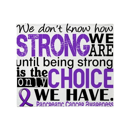 CafePress - Pancreatic Cancer Howstrongweare Throw Blanket - Soft Fleece Throw Blanket 50 x60 for All Ages