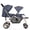 Blue, variant on Double Baby Pram Stroller for Newborn, Adjustable High View Baby Pram for Toddler Strollers Sit Lie Detachable Infant Carriage Pushchair Folding Trolley Portable Strollers