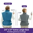 thumbnail image 5 of KEKOY Heating Pad for Back and Shoulder Pain Relief, Extra Large Electric Heat Pad 24"x37", Fast Heating for Neck , Auto Shut-off & Machine Washable, Blue, 5 of 13